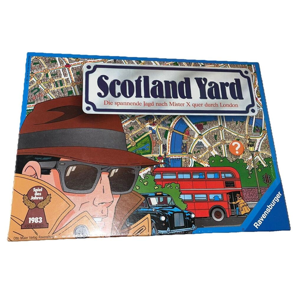 Scotland Yard Board Game Vtg 1988 German Deutsch Edition Ravensburger NEW